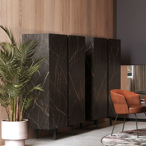 Credenza alta - MILES H170 - DRESSY - contemporanea / in MDF / in metallo