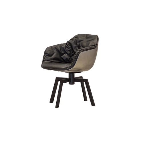 Sedia contemporanea - LAP 4056 - DRESSY - da interno / in tessuto / con supporto in metallo