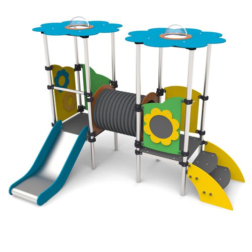 Struttura ludica per parco giochi - MFI-06 - Free Kids s.c. - in acciaio / in HDPE / modulare