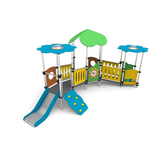 Struttura ludica per parco giochi - MFI-07 - Free Kids s.c. - in acciaio / in HDPE / modulare