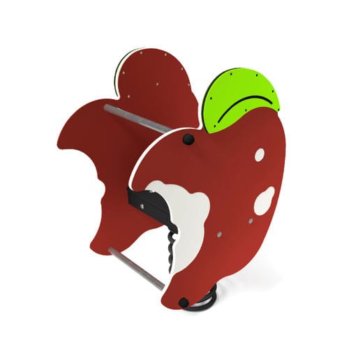 Gioco a molla in acciaio galvanizzato - APPLE  - Free Kids s.c. - in HDPE / natura / monoposto