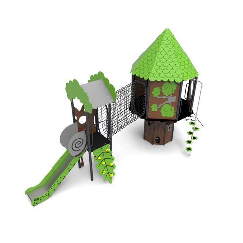 Struttura ludica per parco giochi - DND-09 - Free Kids s.c. - in metallo / in HDPE / per arrampicata