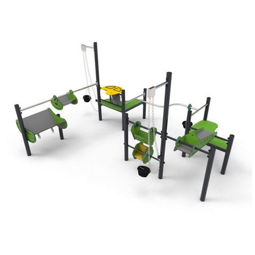 Gioco con sabbia e acqua in acciaio - QUICKSAND 10    - Free Kids s.c. - in HDPE / per parco giochi / con catena