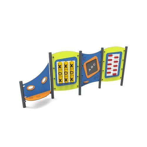 Pannello per attività ludiche in acciaio galvanizzato - ELIPSO 5   - Free Kids s.c. - abaco / tris
