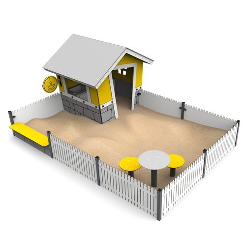 Casetta da gioco per parco giochi - CAFÉ   - Free Kids s.c. - a tenuta stagna / a pavimento / con sabbiera