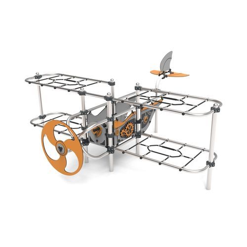 Struttura ludica per parco giochi - BIPLANE   - Free Kids s.c. - per enti locali / in legno / in metallo