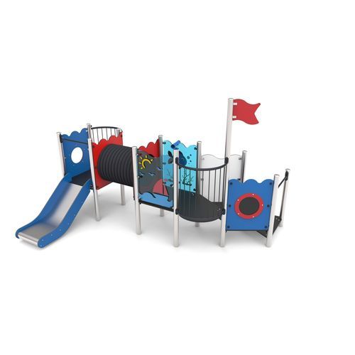 Struttura ludica per parco giochi - AHOY 13    - Free Kids s.c. - in HDPE / in metallo / in HPL