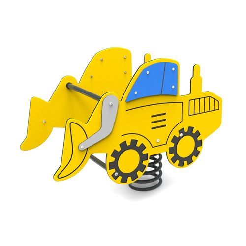 Gioco a molla in legno compensato - BULLDOZER   - Free Kids s.c. - trasporto / monoposto