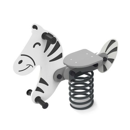 Gioco a molla in legno compensato - ZEBRA   - Free Kids s.c. - animale / monoposto
