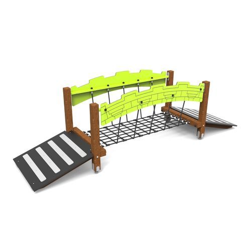 Ponte per parco giochi in legno - 0113023  - Free Kids s.c. - in corda / in legno compensato