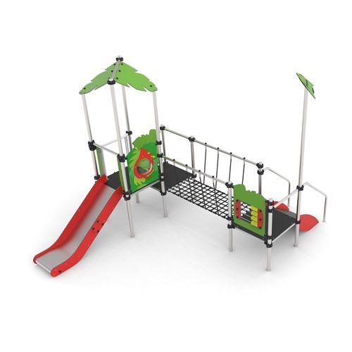 Struttura ludica per parco giochi - JURA 1  - Free Kids s.c. - in metallo / modulare / con copertura