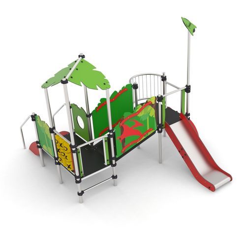 Struttura ludica per parco giochi - JURA 2 - Free Kids s.c. - in metallo / modulare / con copertura