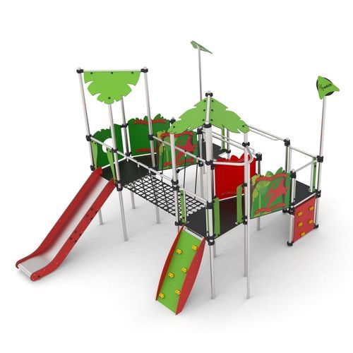Struttura ludica per parco giochi - JURA 3  - Free Kids s.c. - in metallo / modulare / con copertura