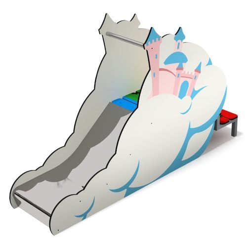 Scivolo dritto - RBW  - Free Kids s.c. - per parco giochi / in HDPE / con copertura