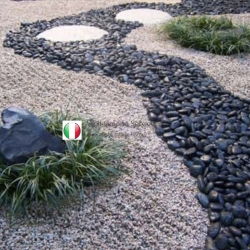 Ciottolo per terrazza - CIOTTOLI AND GRAVEL GARDEN DESIGN - WALL GRANITE SERVICE SRL - per vasca / per pavimento esterno / levigato