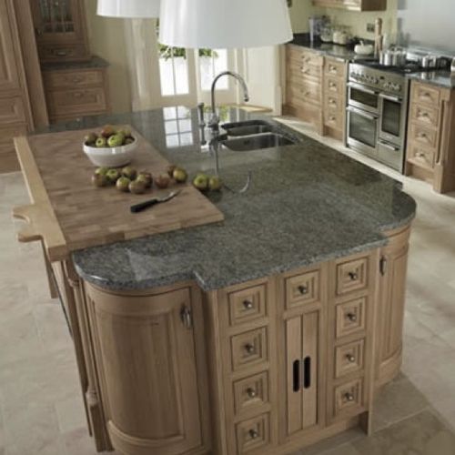 Piano di lavoro in granito - BLUE EYES - WALL GRANITE SERVICE SRL - da cucina / grigio / blu