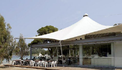 Tensostruttura a membrana e funi - YPANEMA BEACH - Arka - per copertura / con membrana in PVC / per spazi pubblici
