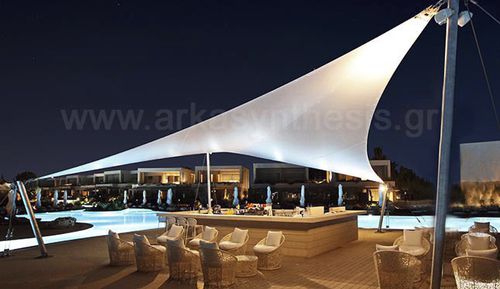 Tensostruttura su ossatura metallica - SANI RESORT - Arka - per copertura / con membrana in PVC / per spazi pubblici