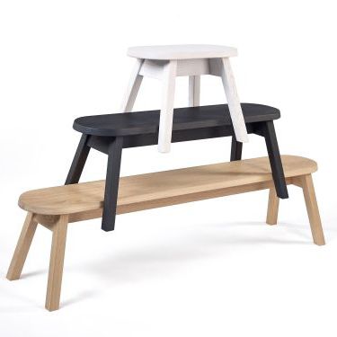 Panca contemporanea - BLACK SHEEP - Mmood - in rovere / modulare