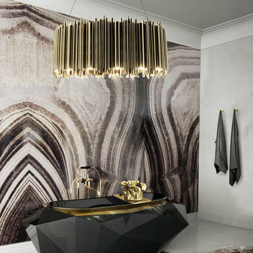 Pannello decorativo da parete - AGATHA LOTUS SURFACE  - Maison Valentina - per stanza da bagno / anti UV / in alluminio