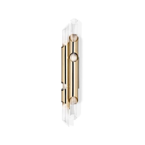 Applique contemporanea - DRAYCOTT II - Maison Valentina - da interno / in ottone / in cristallo