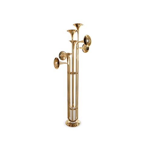 Lampada da terra - BOTTI - Maison Valentina - in ottone / in ottone placcato oro / design originale