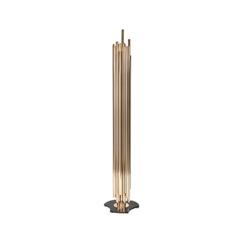 Lampada da terra - BRUBECK - Maison Valentina - in acciaio / in ottone spazzolato / Art Deco