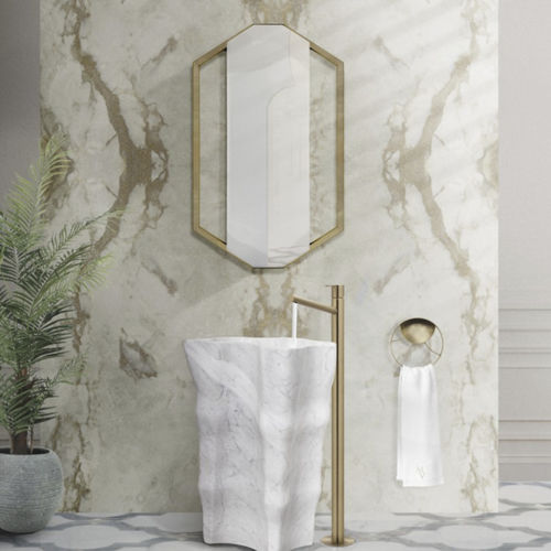 Lavabo autoportante - EDEN - Maison Valentina - in pietra / organico / senza foro