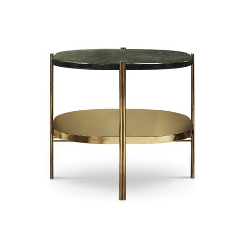 Tavolo d'appoggio contemporaneo - CRAIG - Maison Valentina - in ottone / con supporto in ottone / rotondo