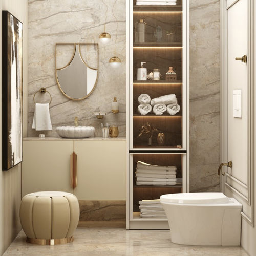 Lavabo da appoggio - LOTUS - Maison Valentina - in marmo / rotondo / senza foro