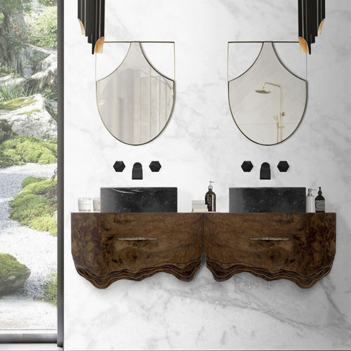 Mobile da bagno contemporaneo - HUANG  - Maison Valentina - per uso residenziale / in noce / da parete