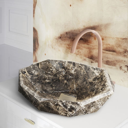 Lavabo da appoggio - DIAMOND  - Maison Valentina - in marmo / scultura / senza foro