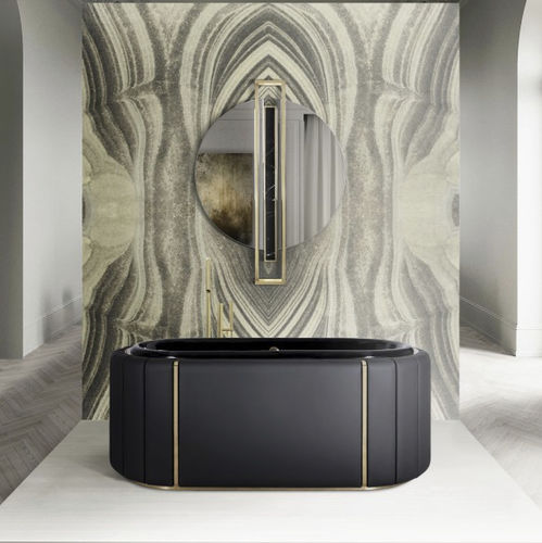 Pannello decorativo da parete - BLACK AGATHA SURFACE  - Maison Valentina - per stanza da bagno / in alluminio