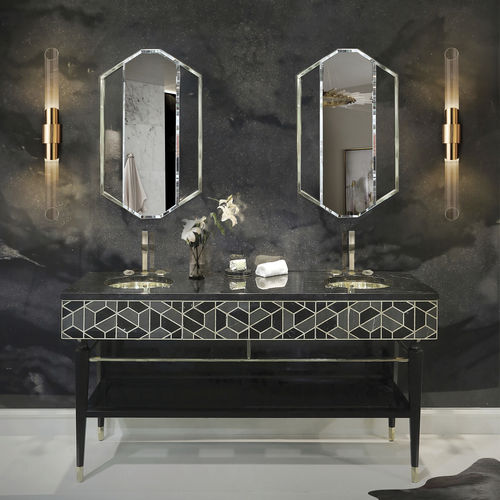 Applique contemporanea - TYCHO - Maison Valentina - da interno / in ottone / in cristallo