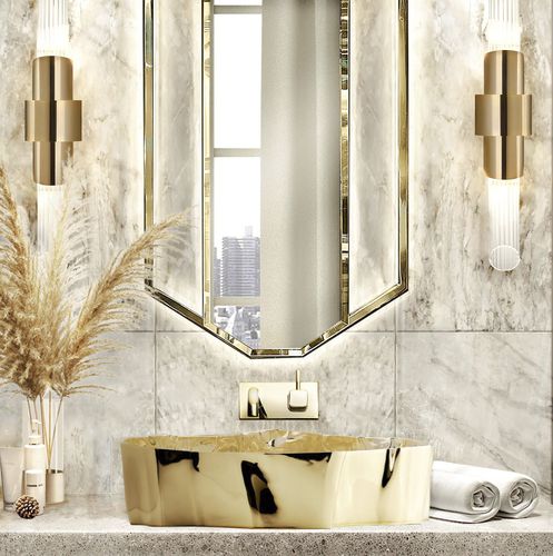 Applique contemporanea - TYCHO SMALL - Maison Valentina - da interno / in ottone / in cristallo