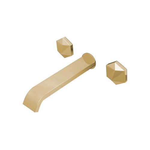 Miscelatore doppio comando per lavabo - DIAMOND - Maison Valentina - da parete / in ottone / da interno