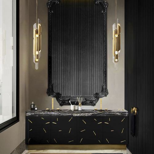 Mobile lavabo doppio - BARAKA - Maison Valentina - da appoggio / in marmo / contemporaneo