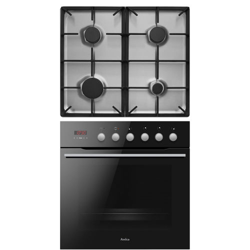 Blocco cottura a gas - CES38319B - Amica - elettrico / 4 fuochi / 1 forno