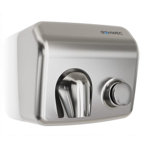 Asciugamani elettrico manuale - GW01 26 04 01 - genwec - da parete / in acciaio inossidabile spazzolato