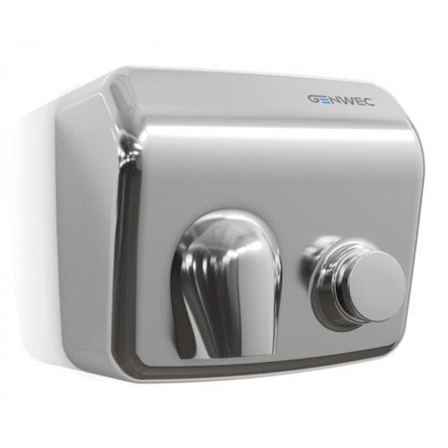 Asciugamani elettrico a pulsante - GW01 26 04 02 - genwec - manuale / da parete / in acciaio inossidabile