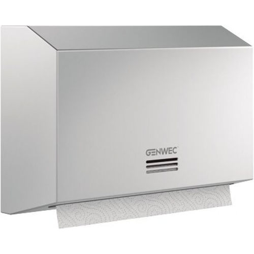 Distributore di salviette da parete - GW03 04 04 01 - genwec - in acciaio inossidabile spazzolato / in acciaio inox 304 / contract