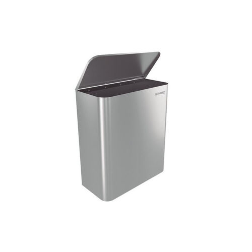 Portarifiuti in acciaio inossidabile spazzolato - GW06 15 04 01 - genwec - da interno / per interni / da parete