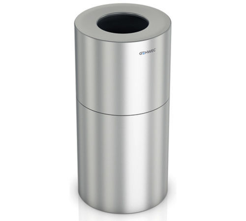 Cestino gettacarte in alluminio spazzolato - GW06 17 02 01 - genwec