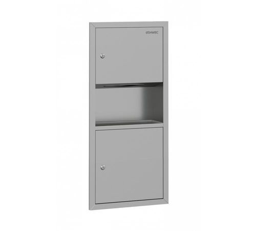 Distributore di salviette ad incasso - GW09 02 04 01H1 - genwec - da incasso / per montaggio a filo / con cestino