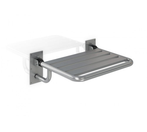Sedile per doccia ribaltabile - GW11 23 04 01 - genwec - da parete / in acciaio inox 304 / per uso residenziale