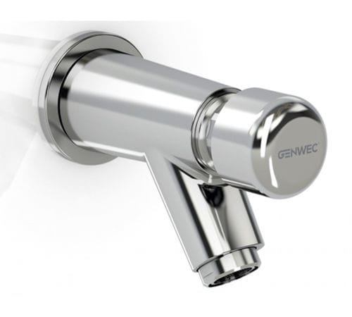 Rubinetto per lavabo - GW13 03 06 02 - genwec - da parete / temporizzato / in metallo