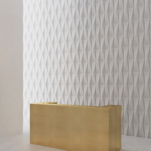 Rivestimento murale per interni - ORIGAMI - Castelatto - da esterno / in calcestruzzo / a rilievo