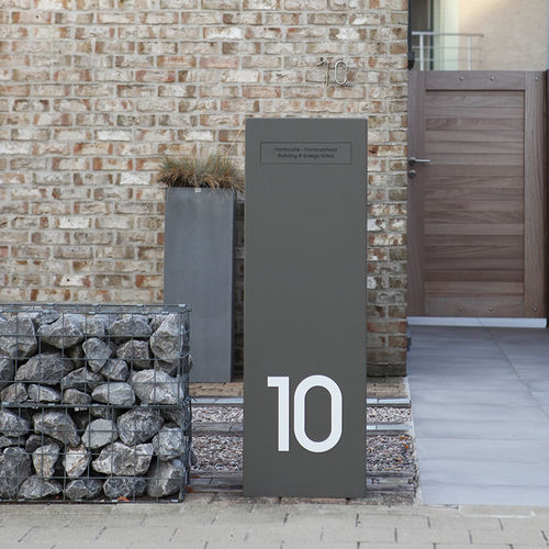 Cassetta delle lettere autoportante - ARDUO MONOLITH - Metaalwaren Claerbout BV - individuale