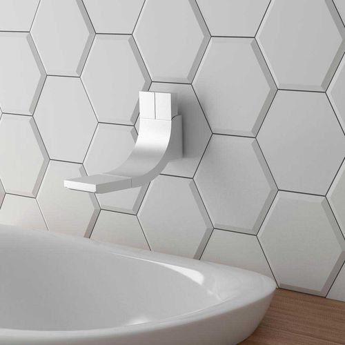 Piastrella in ceramica - MINI HEXA BEVEL - WOW Design EU - a rilievo / da interno / da parete