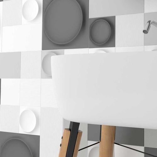 Piastrella in ceramica - CANALE/CANALE L - WOW Design EU - lucida / a rilievo / opaca